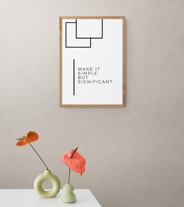 Make it simple but significant, Typography Wall Art, Instant Download, Digital Download, Typography Prints - Image 2