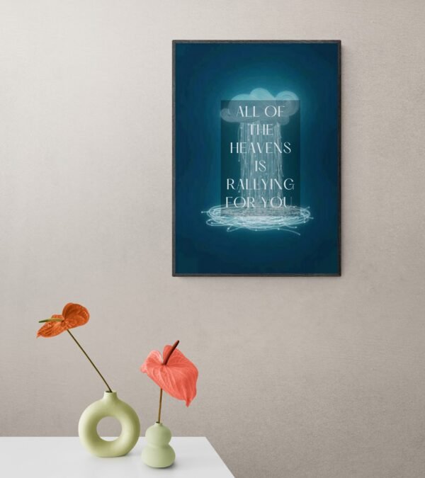 All of the heavens is falling for you, Typography Wall Art, Instant Download, Digital Download, Typography Prints - Image 2