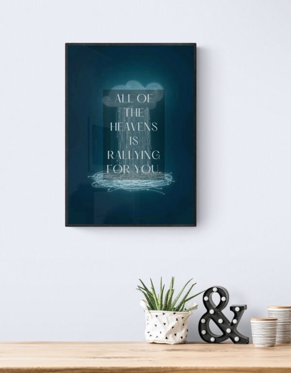 All of the heavens is falling for you, Typography Wall Art, Instant Download, Digital Download, Typography Prints - Image 4