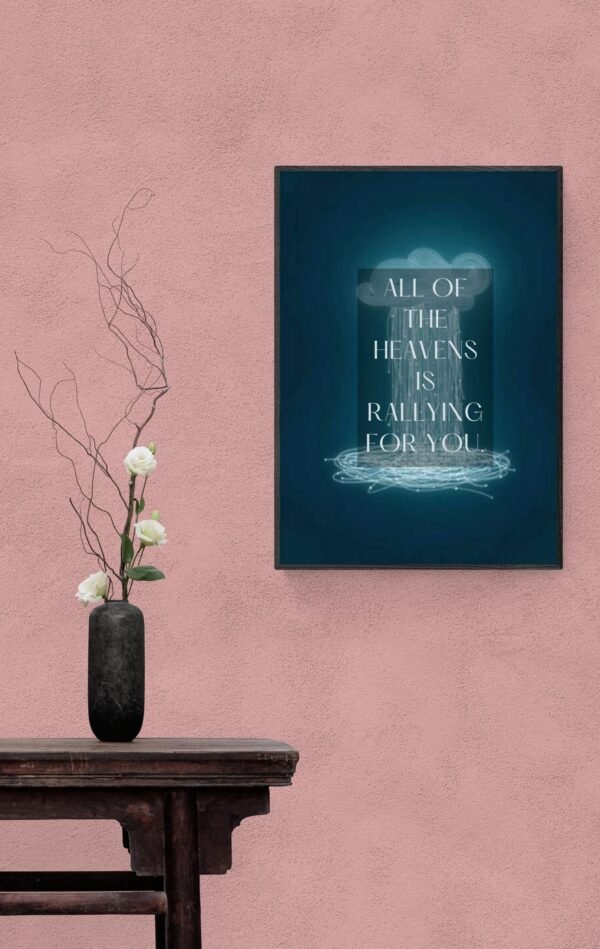 All of the heavens is falling for you, Typography Wall Art, Instant Download, Digital Download, Typography Prints - Image 6