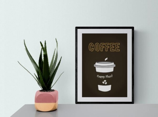 Coffee Wall Art, Coffee Poster, Coffee Lover Gift, Coffee Wall Decor, Coffee Quote, Printable Wall Art, Digital Download - Image 8