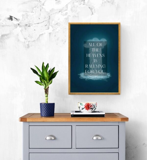 All of the heavens is falling for you, Typography Wall Art, Instant Download, Digital Download, Typography Prints - Image 8