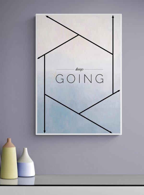 Keep Going Wall Art, Inspirational Quote, Keep Going Print, Printable Wall Art, Digital Download - Image 7