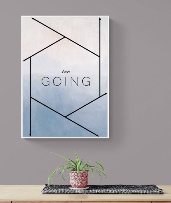 Keep Going Wall Art, Inspirational Quote, Keep Going Print, Printable Wall Art, Digital Download - Image 9