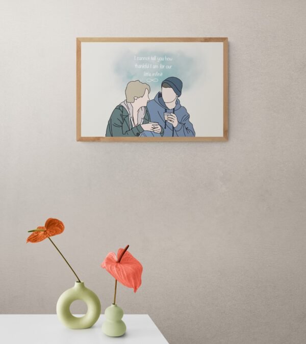 Fault in our stars, Typography Wall Art, Instant Download, Digital Download, Typography Prints - Image 2