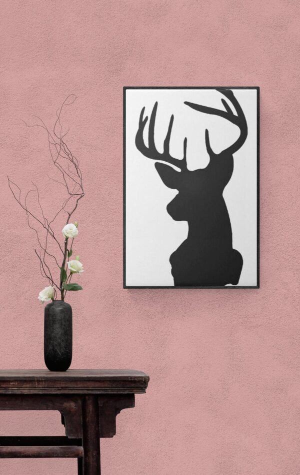Deer Portrait, Typography Wall Art, Instant Download, Digital Download, Typography Prints - Image 6