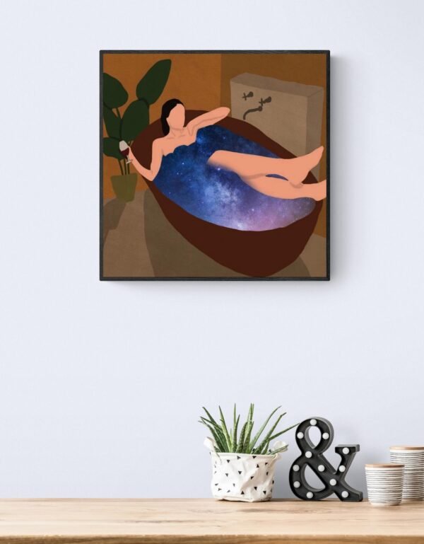 Girl in a Tub, Typography Wall Art, Instant Download, Digital Download, Typography Prints - Image 5
