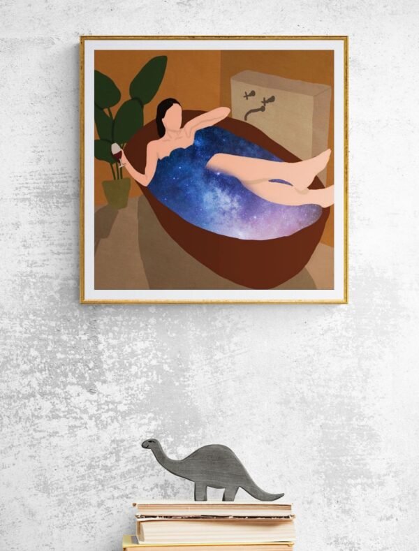 Girl in a Tub, Typography Wall Art, Instant Download, Digital Download, Typography Prints - Image 9