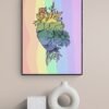 Lgbt Pride Poster, Love is Love, Love Wins, Printable Wall Art, Lgbt Artwork, Lgbt Canvas, Digital Download
