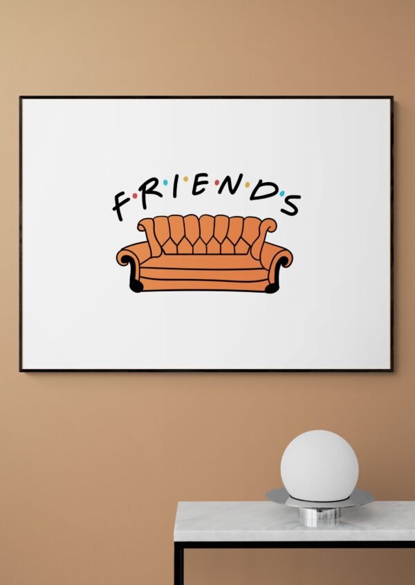 Friends Tv Show Wall Art, Friends Poster, Friends Wall Art, Friends Tv Home Decor, Tv Show Wall Art, Friends Gift, FRIENDS Tv Show Art - Image 5