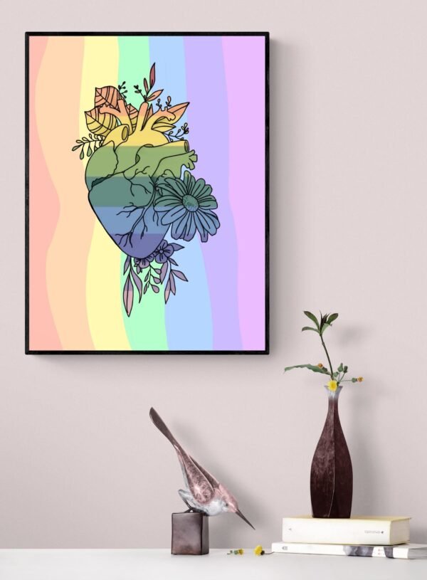 Lgbt Pride Poster, Love is Love, Love Wins, Printable Wall Art, Lgbt Artwork, Lgbt Canvas, Digital Download - Image 5