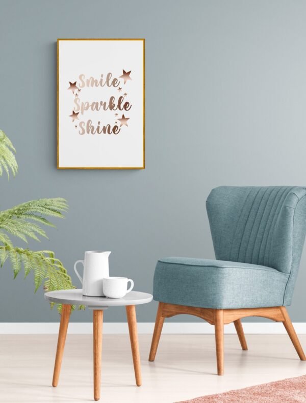 Smile Sparkle Shine, Typography Wall Art, Instant Download, Digital Download, Typography Prints - Image 9