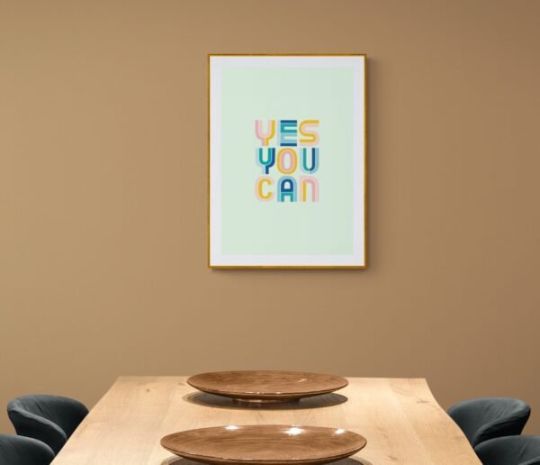 Yes you can, Quotes Wall Art, Instant Download, Positive Affirmation, Printable Wall Art, Digital Download - Image 6