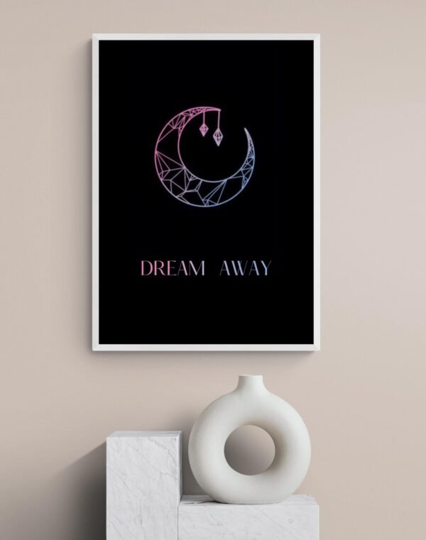 Dream Away, Dream Wall Art, Quote Art, Follow Your Dreams, Printable Wall Art, Digital Download - Image 4