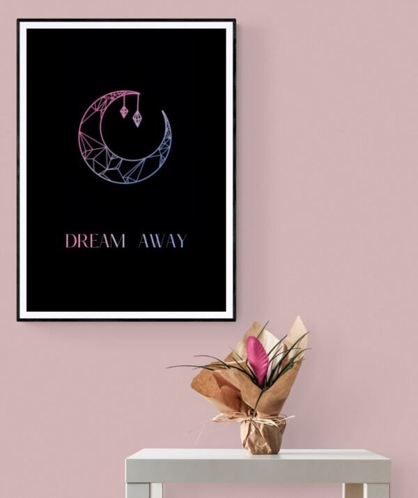 Dream Away, Dream Wall Art, Quote Art, Follow Your Dreams, Printable Wall Art, Digital Download - Image 5