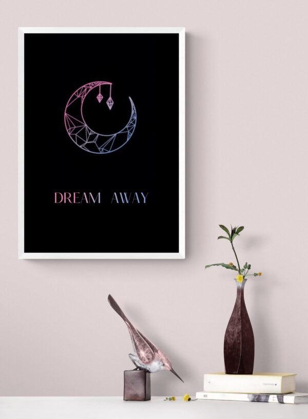 Dream Away, Dream Wall Art, Quote Art, Follow Your Dreams, Printable Wall Art, Digital Download - Image 6