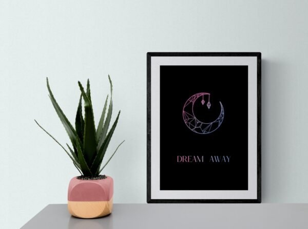 Dream Away, Dream Wall Art, Quote Art, Follow Your Dreams, Printable Wall Art, Digital Download - Image 8