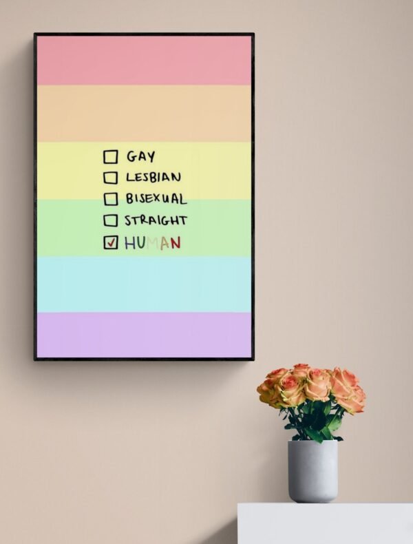 Pride Wall Art, Lgbt Wall Art, Rainbow Wall Art, Love Is Love, Love Wins Art, Printable Wall Art, Digital Download - Image 2