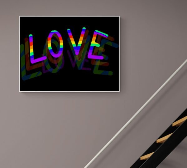 Pride Wall Art, Lgbt Pride Poster, Pride Print, Love Wins, Love Is Love, Printable Wall Art, Digital Download - Image 4