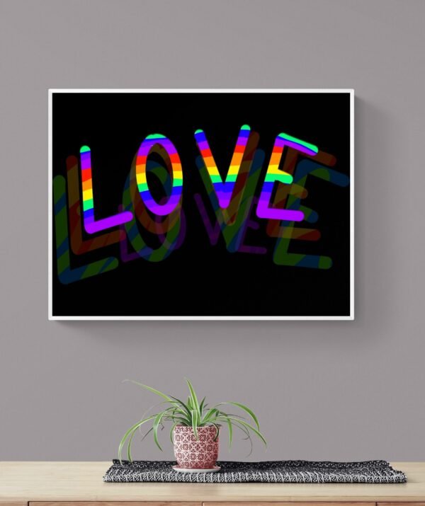 Pride Wall Art, Lgbt Pride Poster, Pride Print, Love Wins, Love Is Love, Printable Wall Art, Digital Download - Image 9