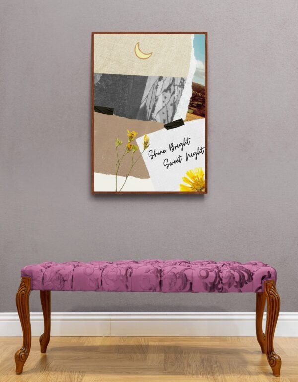 Shine Bright Sweet Night , Typography Wall Art, Instant Download, Digital Download, Typography Prints