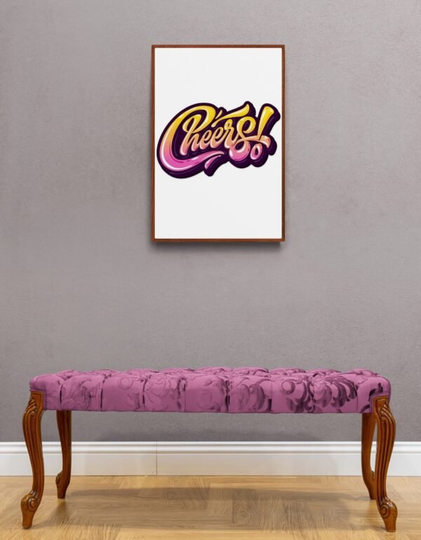 Cheers, Typography Wall Art, Instant Download, Digital Download, Typography Prints