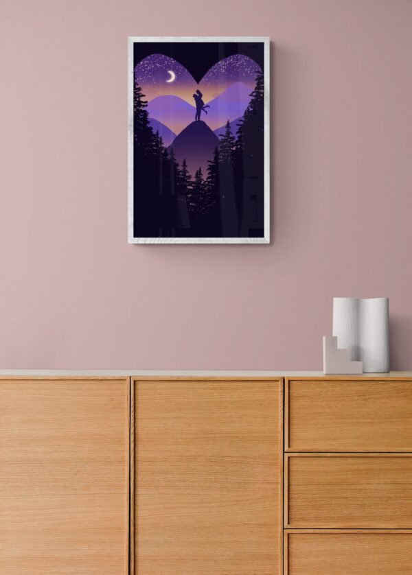 Valentine's Day Wall Art, , Digital Download, Gift for him, Gift for her, Couples Wall Art, Romantic Wall Art, Couple Print