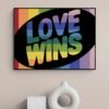 Love Wins Quote, Printable Wall Art, Pride Wall Art, Lgbtq Poster, Digital Download