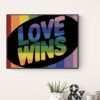 Love Wins Quote, Printable Wall Art, Pride Wall Art, Lgbtq Poster, Digital Download - Image 4
