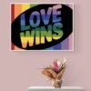 Love Wins Quote, Printable Wall Art, Pride Wall Art, Lgbtq Poster, Digital Download - Image 5