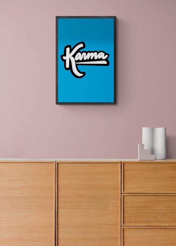 Karma, Typography Wall Art, Instant Download, Digital Download, Typography Prints, Typography Quotes, Karma Quotes