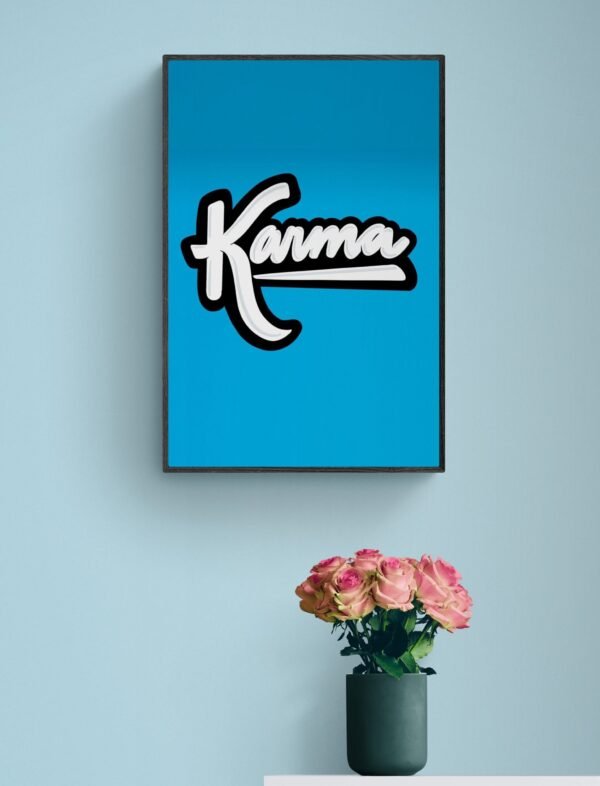 Karma, Typography Wall Art, Instant Download, Digital Download, Typography Prints, Typography Quotes, Karma Quotes - Image 3