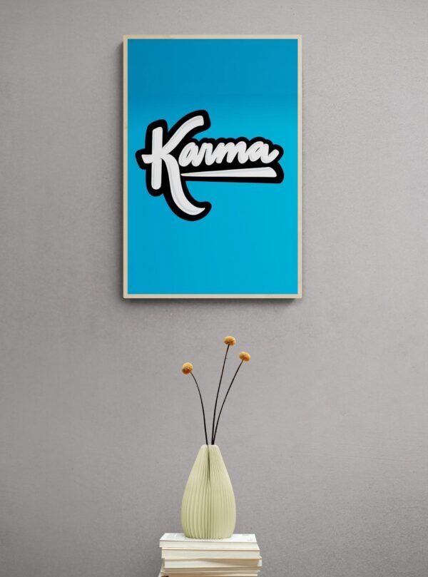 Karma, Typography Wall Art, Instant Download, Digital Download, Typography Prints, Typography Quotes, Karma Quotes - Image 4