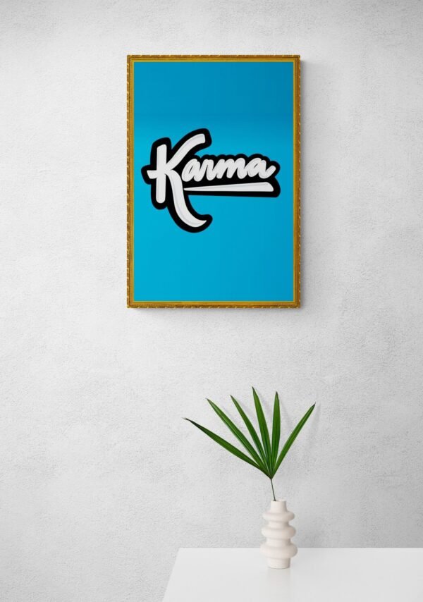 Karma, Typography Wall Art, Instant Download, Digital Download, Typography Prints, Typography Quotes, Karma Quotes - Image 6