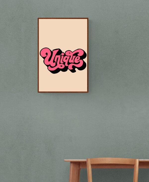 Unique, Typography Wall Art, Instant Download, Digital Download, Typography Prints - Image 7