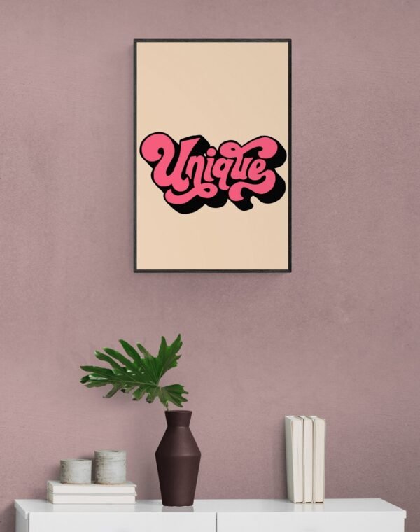 Unique, Typography Wall Art, Instant Download, Digital Download, Typography Prints - Image 8