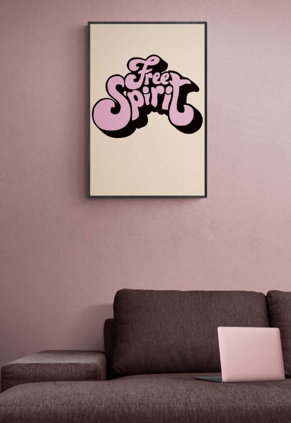 Free Spirit, Typography Wall Art, Instant Download, Digital Download, Typography Prints - Image 5
