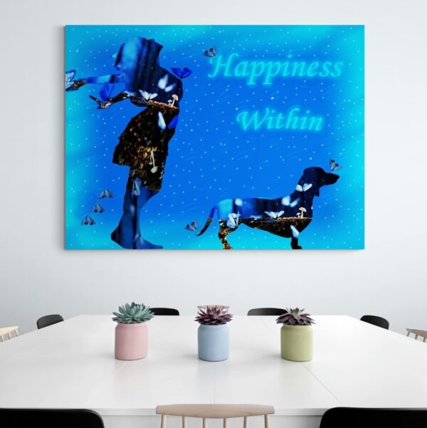 Happiness Within Wall Art, Home Decor, PRINTABLE Wall Art, Digital Art - Image 2
