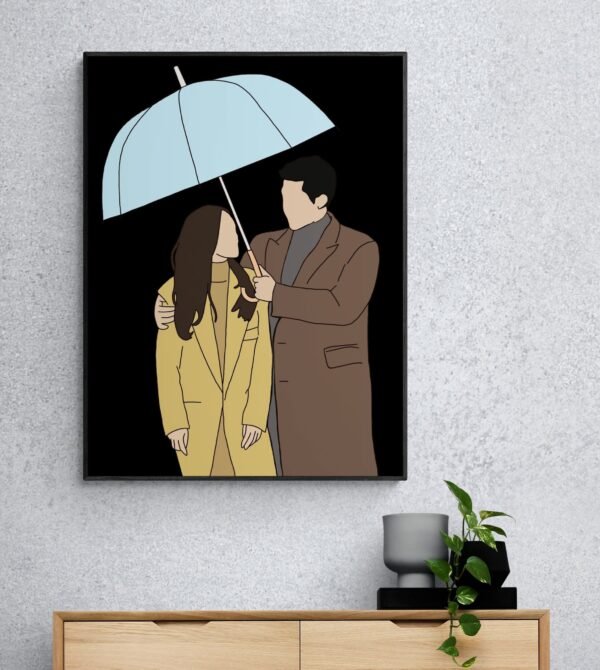 Couple Wall Art, Couple Print, Couple Gifts, Couple wall decor for bedroom, Gift For Her, Gift For Him, Romantic Wall Art, Digital Download - Image 3