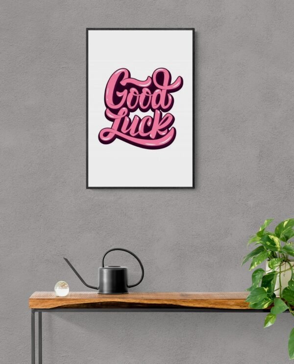 Good Luck, Typography Wall Art, Instant Download, Digital Download, Typography Prints - Image 9