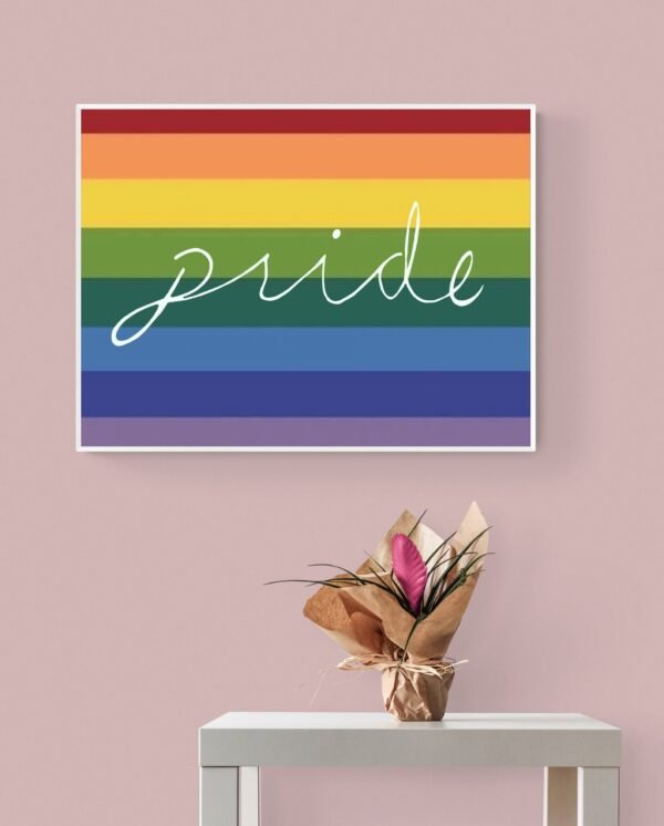 Pride Wall Art, Lgbt Pride Poster, Printable Wall Art, Inspirational Quote, Rainbow Wall Art, Digital Download - Image 6