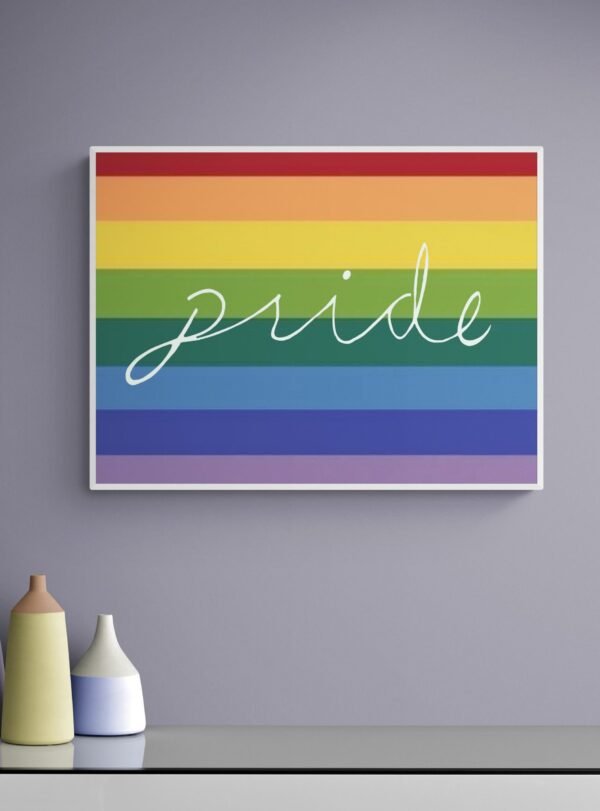 Pride Wall Art, Lgbt Pride Poster, Printable Wall Art, Inspirational Quote, Rainbow Wall Art, Digital Download - Image 7