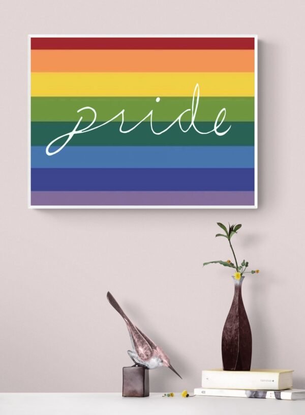Pride Wall Art, Lgbt Pride Poster, Printable Wall Art, Inspirational Quote, Rainbow Wall Art, Digital Download - Image 8