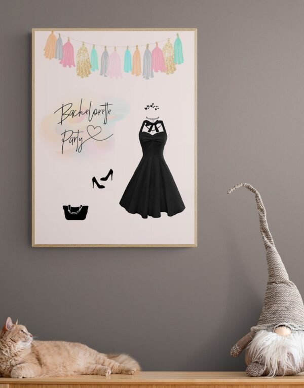 Bachelorette Party Wall Art, Printable Wall Art, Hen Party Wall Art, Bachelorette Gift, Bachelorette Weekend, Digital Download - Image 7