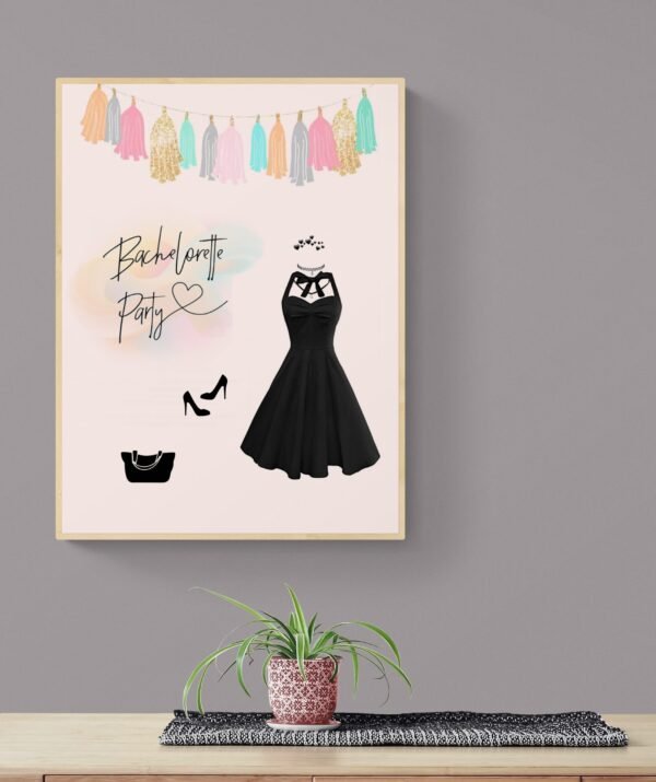 Bachelorette Party Wall Art, Printable Wall Art, Hen Party Wall Art, Bachelorette Gift, Bachelorette Weekend, Digital Download - Image 8