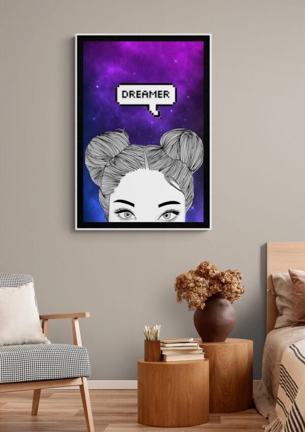 Dreamer Print Art, Digital Download, Printable Dreamer Home Decor Art, Dreamer Wall Art