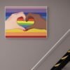 Lgbtq Wall Art, Lesbian Couple Art, Equality Print, Printable Wall Art, Pride Month Art, Rainbow Flag, Lesbian Art Print, Digital Download - Image 3
