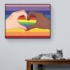 Lgbtq Wall Art, Lesbian Couple Art, Equality Print, Printable Wall Art, Pride Month Art, Rainbow Flag, Lesbian Art Print, Digital Download - Image 8
