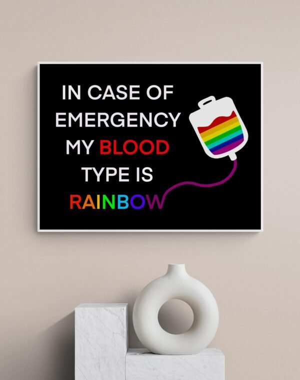 LGBT Inspirational Quote, Love Is Love, Rainbow Wall Art, Pride Wall Decor, Printable Wall Art, Digital Download - Image 2
