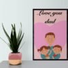 Fathers Day Wall Art, Fathers Day Gift, Digital Download, Fathers Day Print, Fathers Day Poster, Fathers Day Decor, Best Dad Ever, Daddy Art